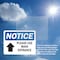 Signmission Please Use Main Entrance Up Arrow OSHA Notice Sign, Plastic, 14in W x 10in L, 2PK OS-2PACK-NS-P-1014-L-17617 - alternate 2